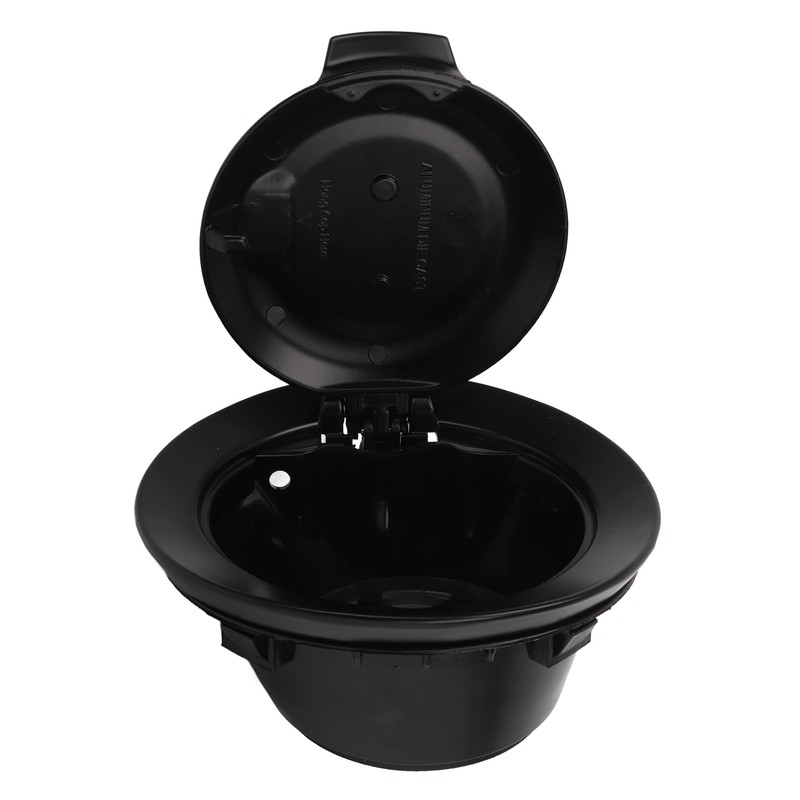 Fuel Filler Cap Matte Black 68250120AA Gas Door Cap Replacement