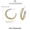 LILIE&WHITE Two Tone Hoop Earrings For Women Boho Earrings With
