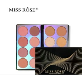 Eyeshadow Blush Contour Highlighter Eye Shadow Makeup Palette All In One Shimmer Silky