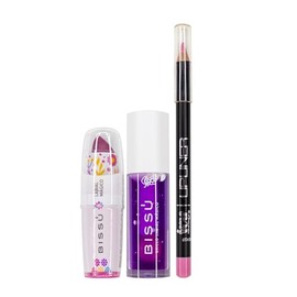 Labial Magico Bissu con Manteca de Karite + Brillo Labial Magico con Aroma + Delineador IVY | Libre de Crueldad Animal y Parabenos (UVA)