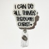 Scripture Badge Reel ‚Äì Inspirational Bible Verse ID Holder with