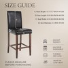 SearchI Bar Stool Covers Set of 4, Stretch Washable Barstool