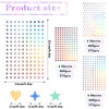 1800Pcs Sparkly Holographic Stickers, 12Sheets Glitter Tiny Heart Stickers Small