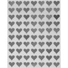 Hearts Kids Stickers in 10 Colors 0.5 inch (13mm) -