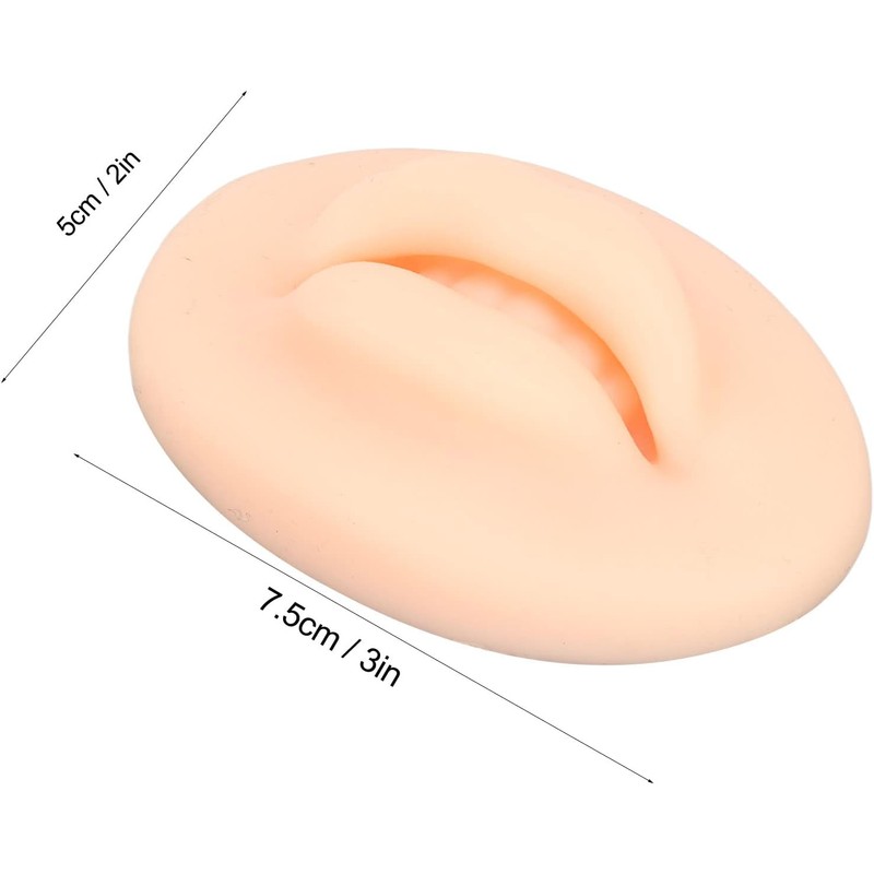 10 Labios de Práctica, Modelo de Boca Abierta de Silicona