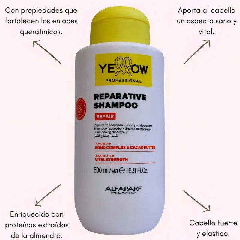 Shampoo Restructurante Cabello Fuerte Y Elástico 500mlyellow