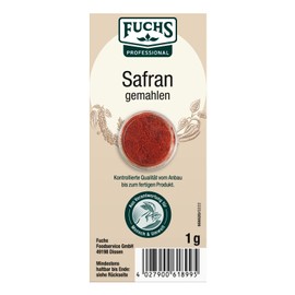 Fuchs Professional - Ground Saffron | Premium Spice for Dishes such as Paella or Risotto | 1 g in a Tin