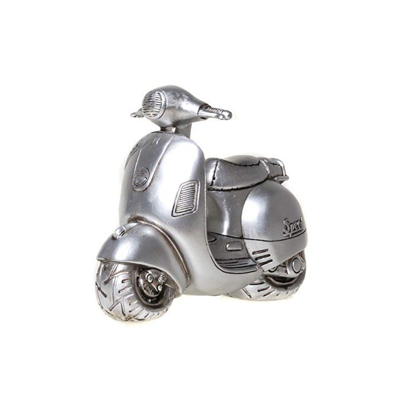 Udo Schmidt 89236 Money Box Scooter Antique Silver Piggy Bank