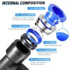 TAILONZ PNEUMATIC 4mm OD Tee Plastic Push to Connect Fittings