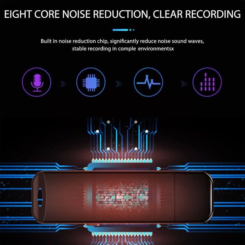 Digital USB Voice Recorder U Disk Shaped AI Intelligent HD