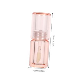 Baluue 6pcs Clear Mini Lip Gloss Tubes with Wand Refillable Cosmetic Containers for DIY Lipstick and Balm Transparent Design for Precision Application and Comfortable Grip