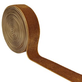 Qingxii Decorr Wedding Christmas Valentin's Day Gift Box DIY Craft Décor Velvet Ribbon(Brown#1, 1''x6Yards)