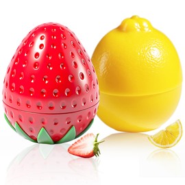 2 Pack Hand Cream Gifts Set, Gifts for Women, Birthday Gift Bridesmaid Gifts, Thank You Gifts, Teacher Appreciation Gifts, Moisturizing Hand Lotion for Dry Cracked Hands (Lemon+Strawberry)