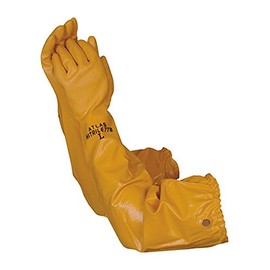 Atlas 772 26-inch Nitrile X-Large Elbow Length Chemical Resistant Yellow Gloves