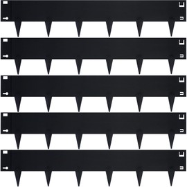 YXJSTO 5 Pack Steel Landscape Edging,Metal Landscape Edging 40 Inch Strips, Metal Garden Edging 8 inch Depth, Steel Edging for Landscaping