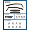 CXZHAZD Shatterproof in-Channel Rain Guards for Toyota Corolla Sedan 2020-2025,