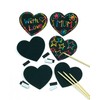 Baker Ross EK2413 Heart Scratch Art Magnets (Pack of 10)