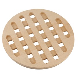 Fackelmann 31085" Fair Beech Trivet Round, Wood, Beige