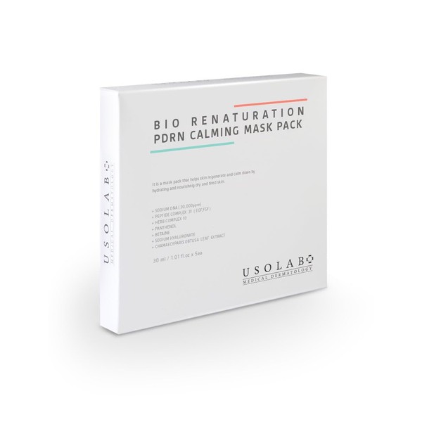 Mascarilla Facial de USOLAB Bio Renaturation PDRN Calming Mask 10
