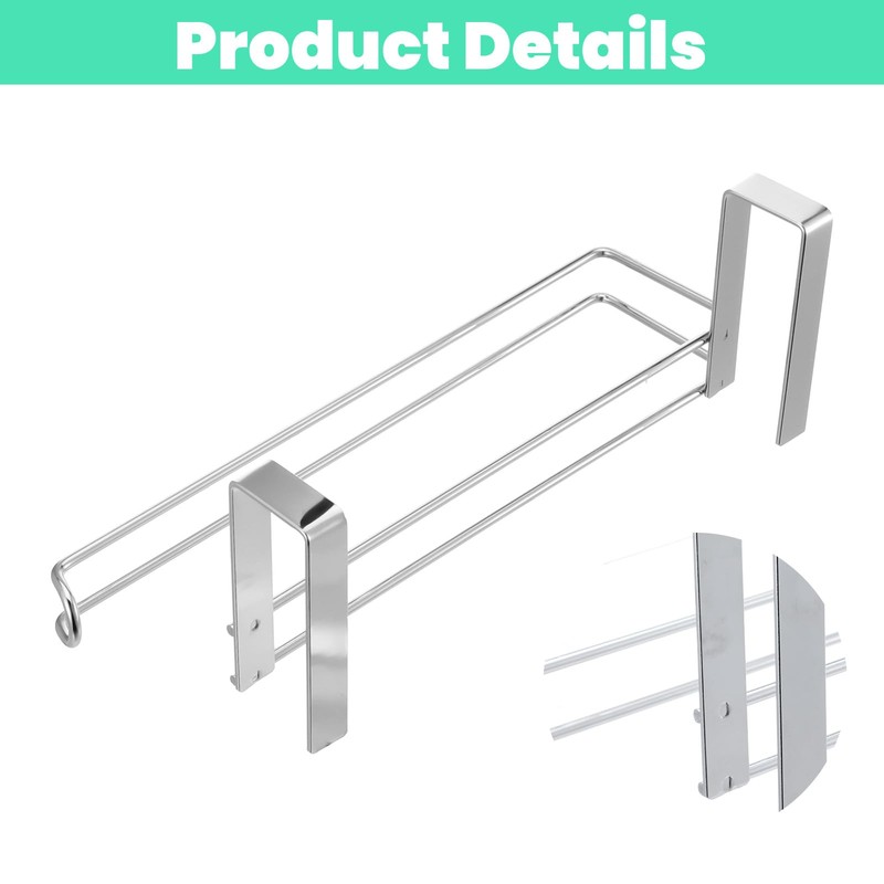 2 Pcs Stainless Steel Paper Towel Holders, Kitchen Roll Paper