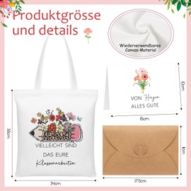 Xuniea Thank You Gifts for Teacher Teacher Thank You Gifts Including Fabric Bag Teacher Keyring Ballpoint Pen Greeting Card with Envelope Farewell Gifts for Teacher Teacher Graduation