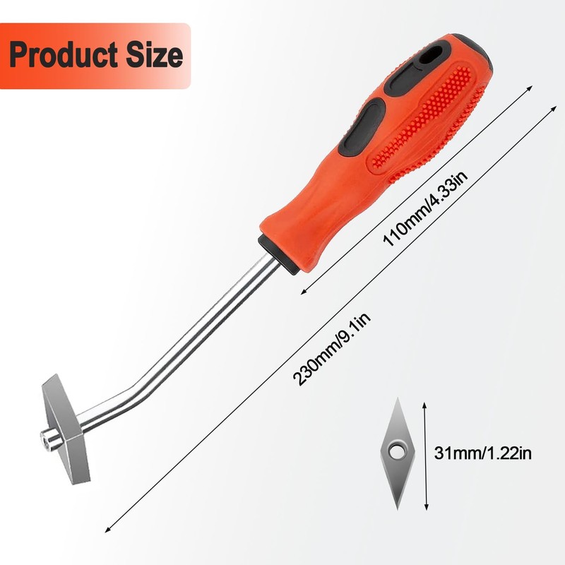 LABOFiC Grout Removal Tool, Angled Design Tile Joint Cleaning Tool,
