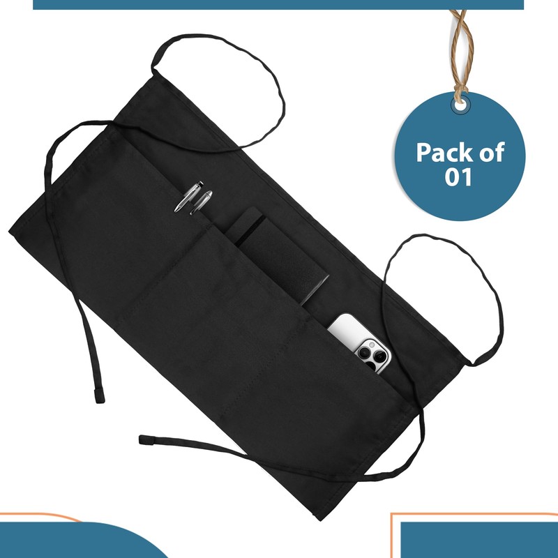 Batex Premium Cotton Server Apron with 3 Pockets,1 | 3
