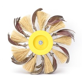 Sisal Buffing Wheel Manual Electric Drill Sisal Emery Cloth Polishing Wheel 6mm Shaft Mounted180#