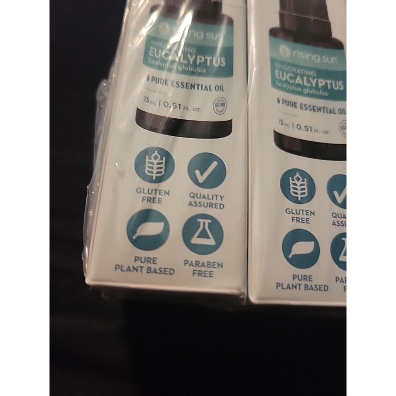 Rising sun 3-100% PURE* Eucalyptus Invigorating Aromatherapy Essential Oil Rising