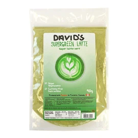 David’s Condiments All Natural Green Latte Mix, 90g (3.17oz) | Coffee Alternative, Made of Superfoods, Matcha, Peppermint and Kale,