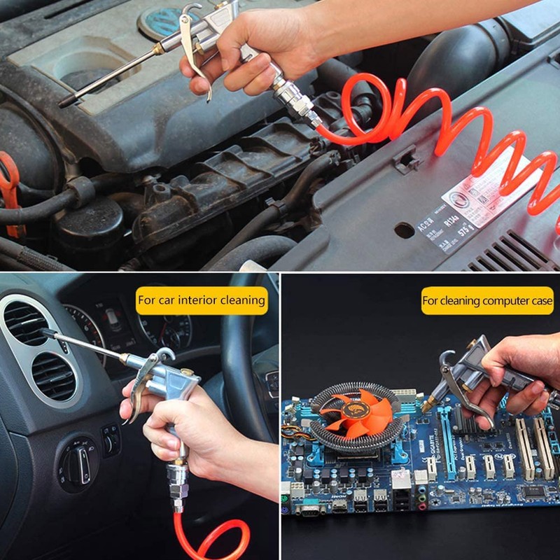 Air Blow Gun,Compressed Air Gun with Extension Nozzle with 1/4"