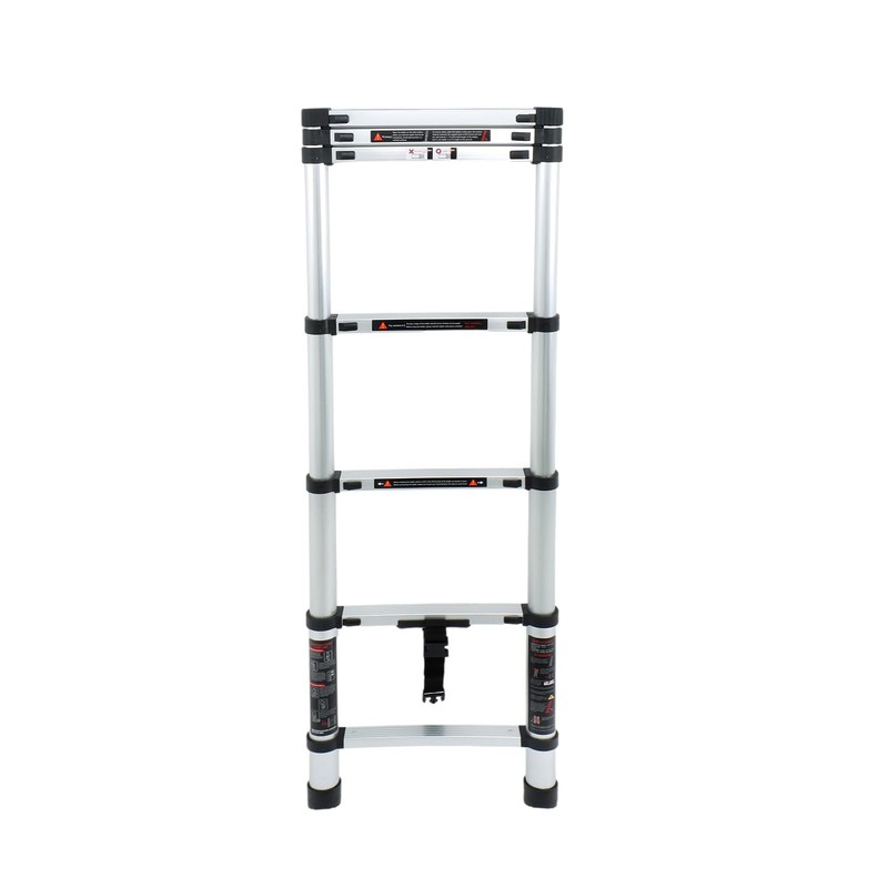 findmall Telescopic Ladder 6.6 Feet with Non-Slip Feet, Maximum Weight