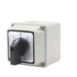Waterproof 32A Switch with Control Box IP65 Robust Housing 3 Position Rotary Switch with 16 Screw Terminals