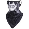 CycleZT Skull Scarf Mask With Ear Loops Neck Gaiter Mask
