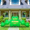 Joyfizzle 10.5FT Length St. Patricks Inflatables Shamrocks Built in Flash