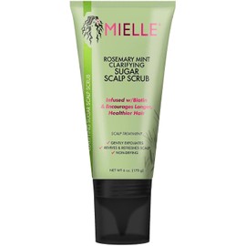 Mielle Organics Exfoliante Clarificante Para El Cuero Cabelludo Con Azúcar Y Prechampú De Romero Y Menta, 6 Onzas Blanco 6 Onzas Líquidas (Paquete De 1)