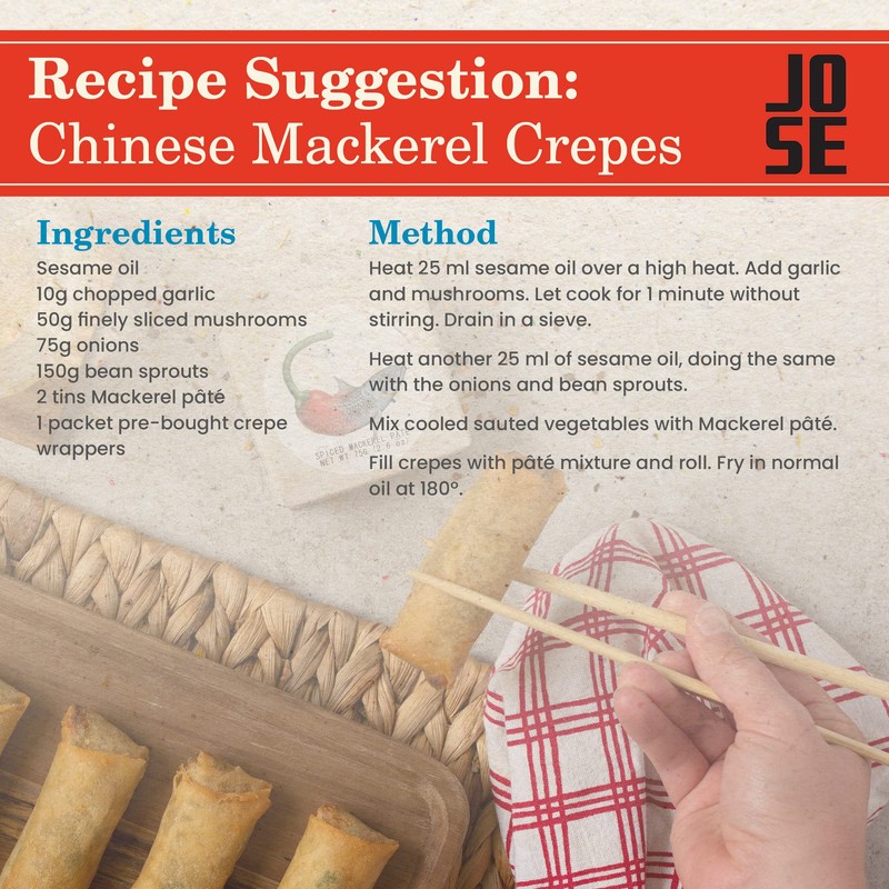 Canned Spiced Mackerel Paté by Jose Gourmet, Wild Caught Portuguese