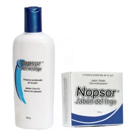 1 Nopsor Jabón Sólido Y 1 Shampoo Auxiliar Tx De Psoriasis