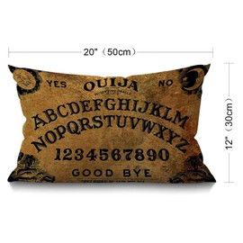 BGBDEIA Cushion Cover Vintage Retro Boards Design Waist Lumbar Cotton Linen Throw Pillow case Pillow Cover for Sofa Home Decorative Oblong 30 x 50 cm 12x20 Inches