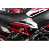 Tankpad Graphic Kit Sticker Compatible with Kawasaki Z900 Red Silver