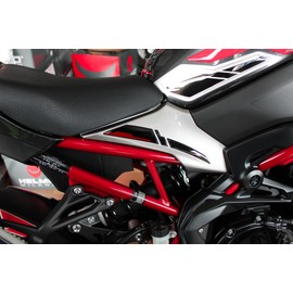 Tankpad Graphic Kit Sticker Compatible with Kawasaki Z900 Red Silver X550183