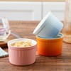 8oz Porcelain Ramekins, Henten Home Souffle Dishes Bowls for Baking,