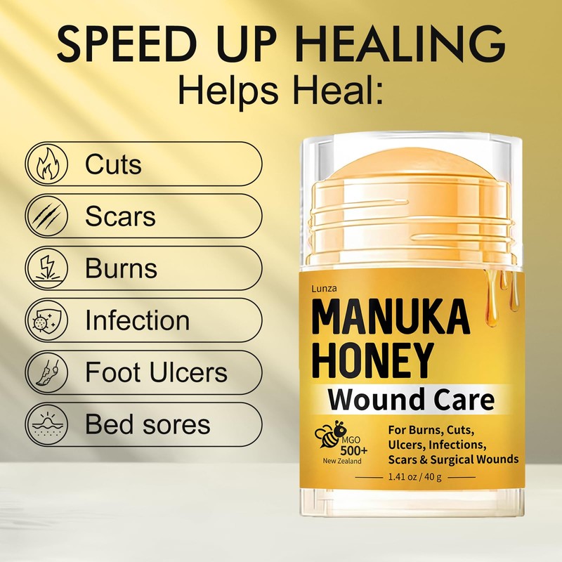 Manuka Honey for Wounds, Speed up Healing for Cuts, Surgical