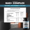 Suplemento NAD Complejo Antiedad Naima Plus 50 Cápsulas Resveratrol