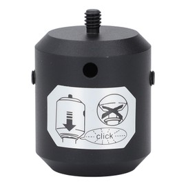 Aluminum Alloy Prism Adapter Mount Attachment 5/8‑11 to 1/4in Converter Surveying Pole Adapter