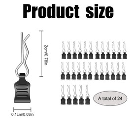 CHAOTEMAI 24pcs Car Fixing Clips, Car Clips, RC Body Clips, Car Fixing Clip, RC Model Bent Body Clip Accessory, for 1/18 1/16 18859 18858 16889