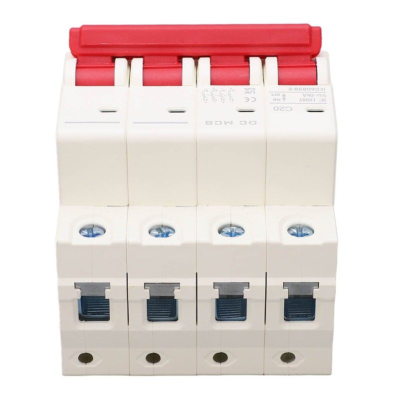 4P Miniature Circuit Breaker DIN Rail Mounting Overload Protection Switch