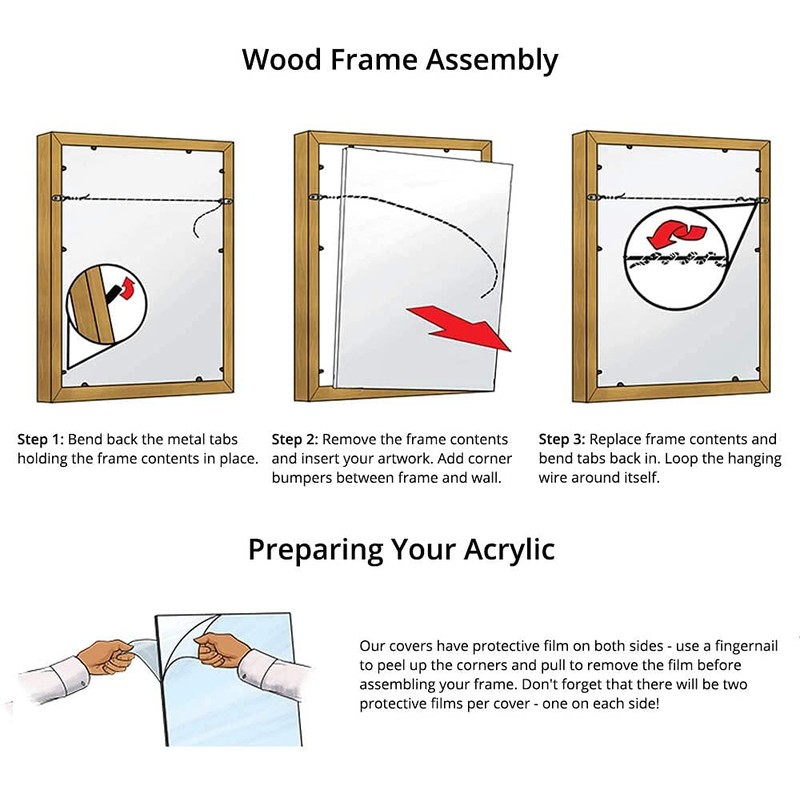 Frame It Easy 24 x 39 Merlot Wood Frame (Derby)