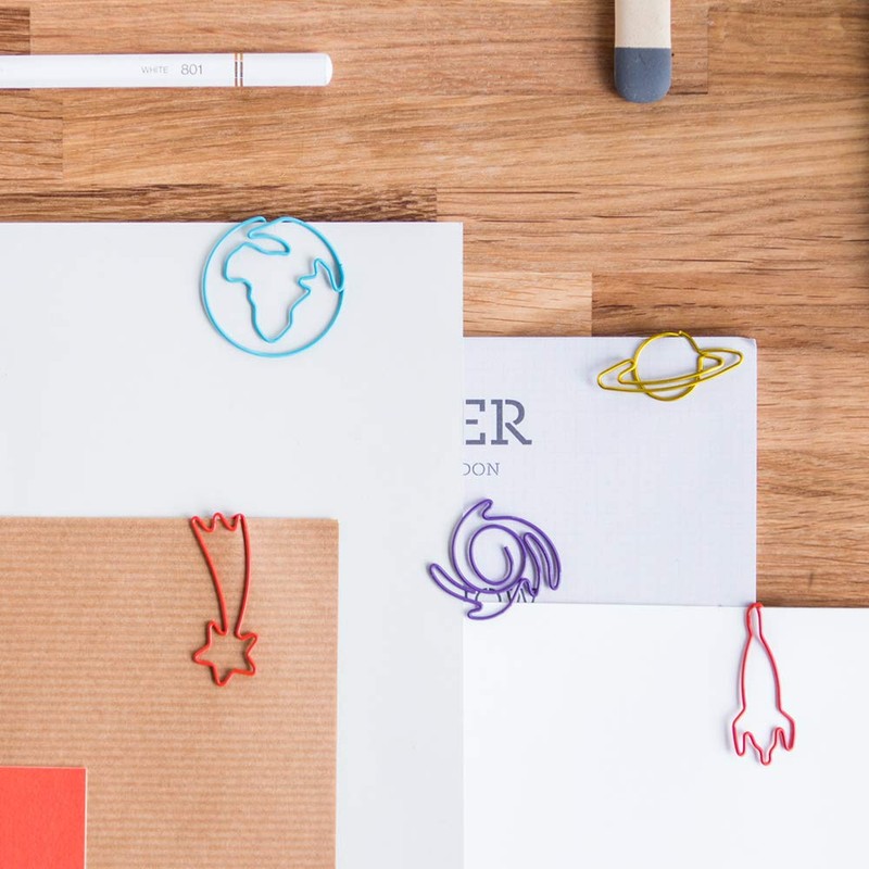 Good Design Works Space Paper Clips, Multicoloured, 39 x 27