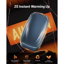 Hand Warmers Rechargeable 2 Pack, 3-Settings Rechargeable Hand Warmer, AI Smart Heating, Pocket Portable Electric Hand Warmer, Magnetic Handwarmers, A Winter for Loved Ones, Blue